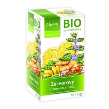 APOTHEKE Zázvorový čaj s citrónom a mätou BIO 20x1,5 g