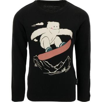 ALPINE PRO CREWO Gyerek póló, fekete, méret 104-110