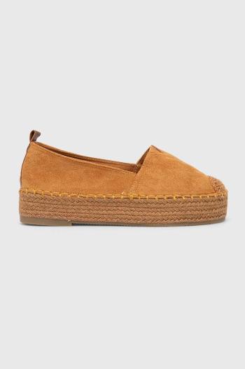 Espadrilky Answear Lab hnědá barva, na platformě