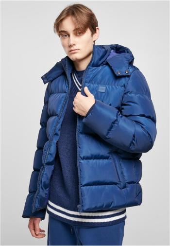 Urban Classics Hooded Puffer Jacket spaceblue - L