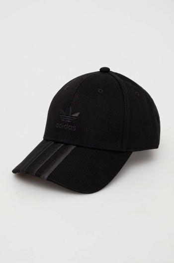 Bavlněná baseballová čepice adidas Originals černá barva, II0702