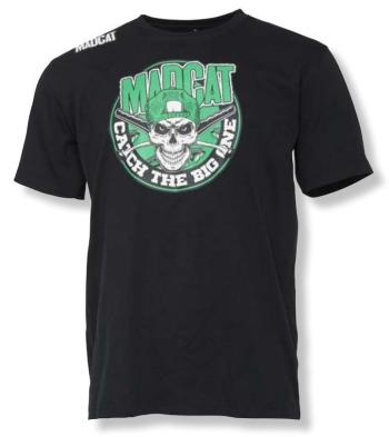 Madcat tričko skull logo t-shirt black - l