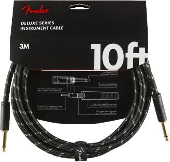 Fender Deluxe Series 10' Instrument Cable Black Tweed