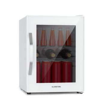 Klarstein Beersafe M Quartz, lednice, 33 l, 2 police, panoramatické skleněné dveře, nerezová ocel