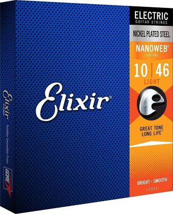 Elixir 12052 Nanoweb 10-46 Struny pro elektrickou kytaru