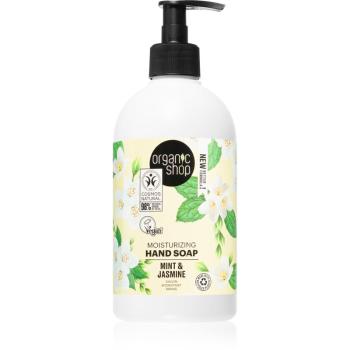 Organic Shop Organic Minty Jasmine tekuté mýdlo na ruce s hydratačním účinkem 500 ml