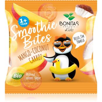 Bonitas Smoothie Bites BIO mrazem sušené ovoce v BIO kvalitě příchuť Mango, Carrot, Coconut 10 g