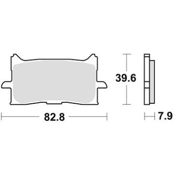 Braking brzdové destičky (sinterová směs CM55) (2ks) M501-240 (M501-240)