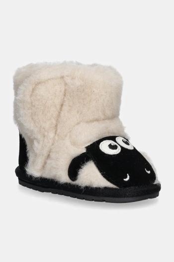 Dětské sněhule Emu Australia Shaun The Sheep Walker béžová barva, B13115