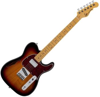 G&L Bluesboy 3-Tone Sunburst Semiakustická kytara