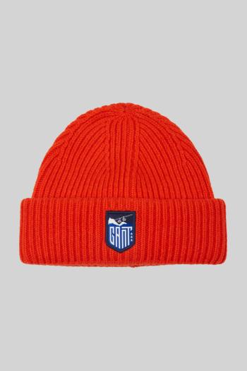 ČEPICE GANT ALPINE BADGE BEANIE TOMATO RED