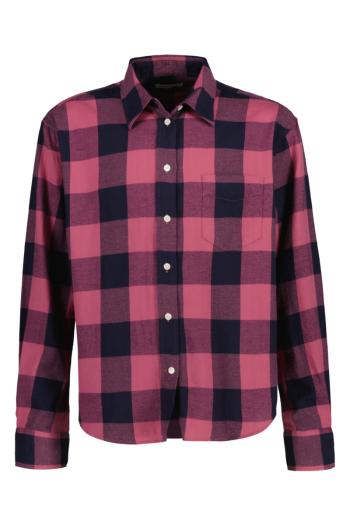 KOŠILE GANT CHECKED RELAXED LS SHIRT EVENING BLUE