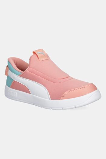 Detské tenisky Puma Courtflex v3 SLIPTECH PS ružová farba, 399734