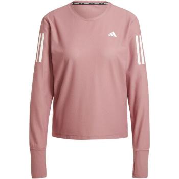 adidas OWN THE RUN LONG SLEEVE Dámské triko, růžová, velikost