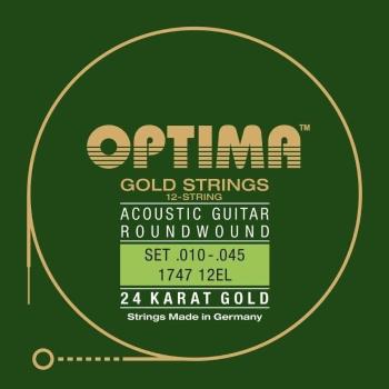 Optima 1747-12EL 24K Gold Acoustics Struny pro akustickou kytaru