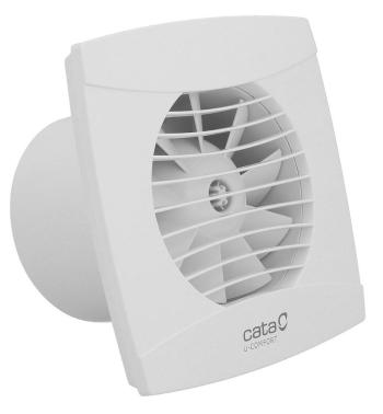 CATA UC-10 TH koupelnový ventilátor axiální s automatem, 8W, potrubí 100, bílá 01200200