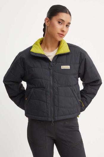 Bunda Columbia Wallowa Insulated dámská, černá barva, přechodná, oversize, 2090751