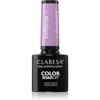 Claresa SoakOff UV/LED Color Lollipop gelový lak na nehty odstín 5 g