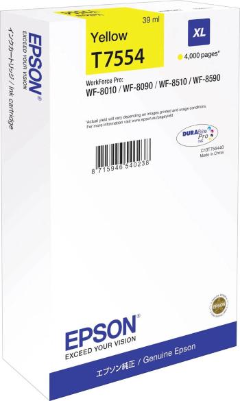 Epson T7554 XL C13T75544N žlutá (yellow) originální cartridge