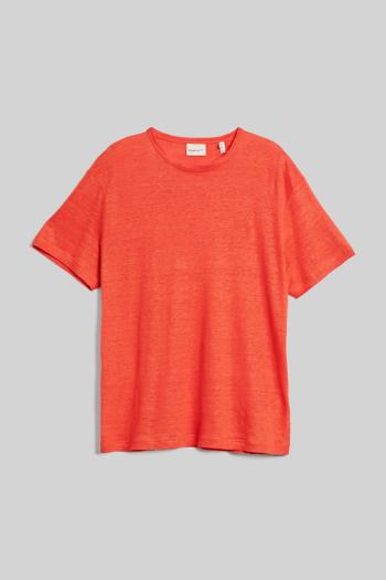 TRIČKO GANT LINEN SS T-SHIRT BURNT ORANGE