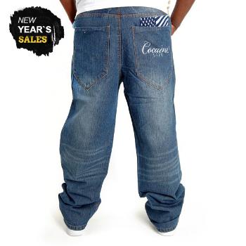 Cocaine Life Flaggy Logo Denim Medium Blue - 30
