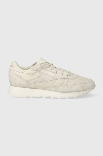 Sneakers boty Reebok Classic CLASSIC LEATHER béžová barva