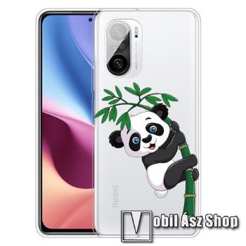 Szilikon védő tok / hátlap - PANDA MINTÁS - ÁTLÁTSZÓ - Xiaomi Redmi K40 / Redmi K40 Pro / Redmi K40 Pro Plus / Mi 11i / Mi 11X / Mi 11X Pro / Poco F3