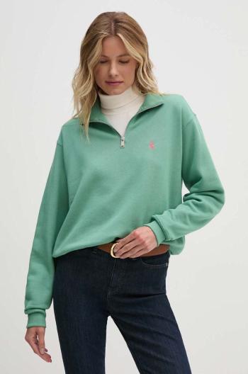 Mikina Polo Ralph Lauren dámská, zelená barva, hladká, 211851659