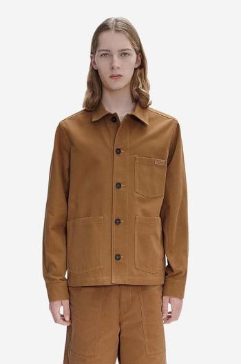 Bunda A.P.C. Veste Chico pánská, hnědá barva, přechodná, COGBJ-H02800 CARAMEL