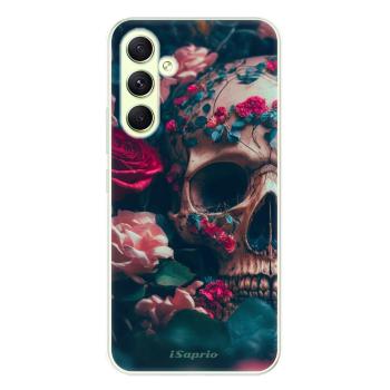 Odolné silikonové pouzdro iSaprio - Skull in Roses - Samsung Galaxy A54 5G