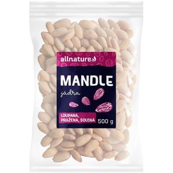 Allnature Mandle loupané pražené solené 500 g (16164V)