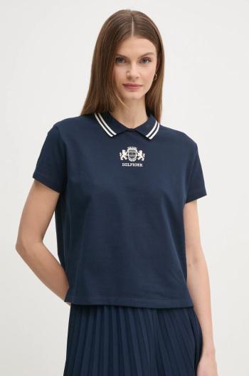 Tričko Tommy Hilfiger tmavomodrá barva, WW0WW43929