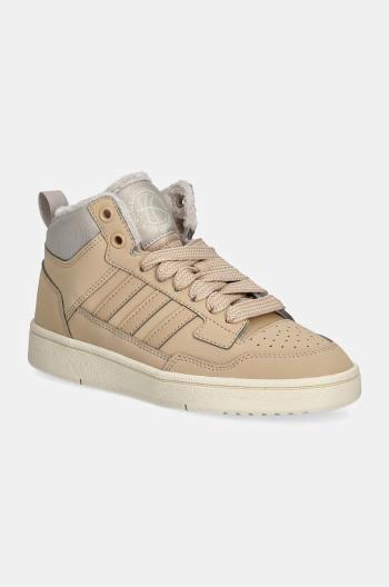 Dětské sneakers boty adidas RAPID COURT MID WINTERIZED béžová barva, JR2803