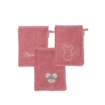 Sterntaler Prací rukavice 3 Pack Mabel pink