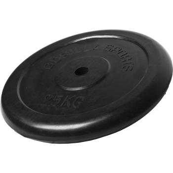 Gorilla Sports Pogumovaný zátěžový kotouč, 25 kg