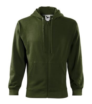 MALFINI Pánská mikina Trendy Zipper - Military | S