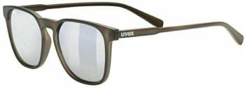 UVEX LGL 49 P Dark Brown Mat/Polavision Litemirror Smoke Degrade Cyklistické brýle