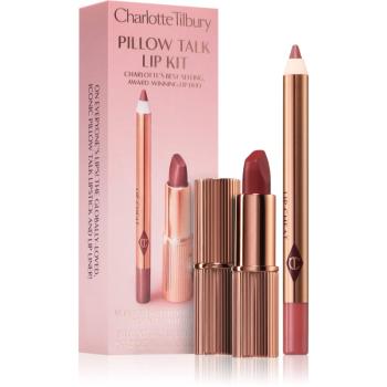 Charlotte Tilbury Pillow Talk Lip Kit rtěnka a konturovací tužka na rty odstín Medium