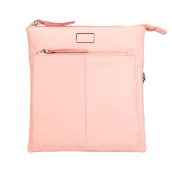 Dámská kožená crossbody kabelka Lagen Amara - růžová