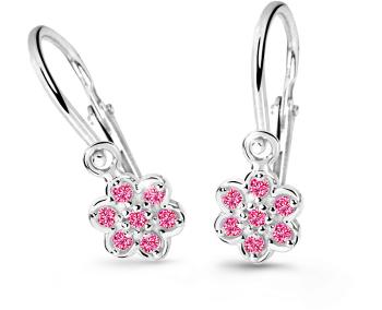 Cutie Jewellery Dětské náušnice z bílého zlata C2746-10-X-2 fuchsiová