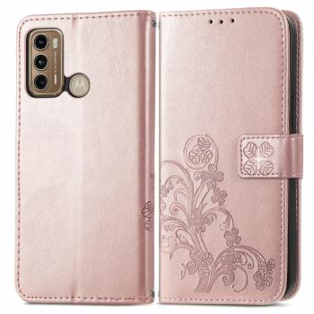 ART Peňaženkový kryt Motorola Moto G60 FLOWERS svetloružový
