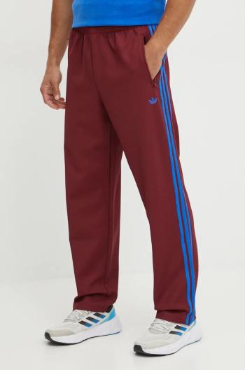 Tepláky adidas Originals Trackpant vínová barva, s aplikací, JN5977