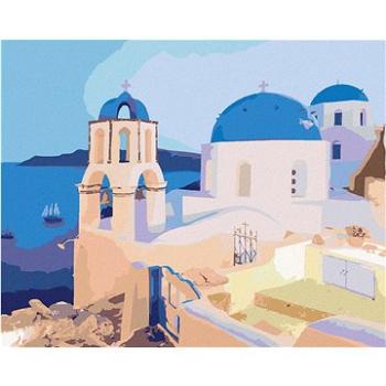 Zuty - Malování podle čísel - SANTORINI, ŘECKO (TED DAVIS), 80x100 cm, vypnuté plátno na rám (HRAmmb07783nad)