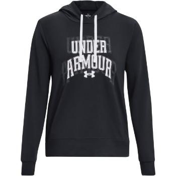 Under Armour RIVAL TERRY GRAPHIC Dámská mikina, černá, velikost