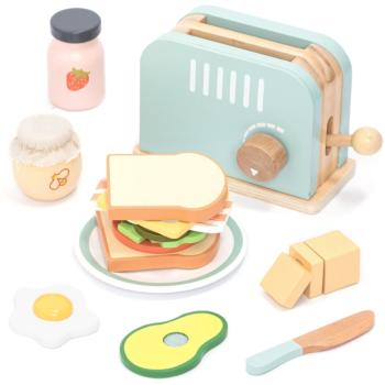 UMU Toys Toaster & Sandwich set aktivity hračka ze dřeva 3y+ 1 ks
