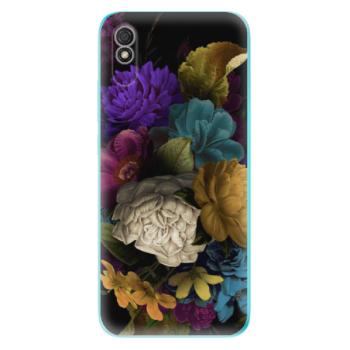 Odolné silikonové pouzdro iSaprio - Dark Flowers - Xiaomi Redmi 9A