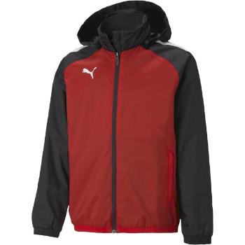 Puma TEAMLIGA ALL WEATHER JACKET Chlapecká bunda, černá, velikost