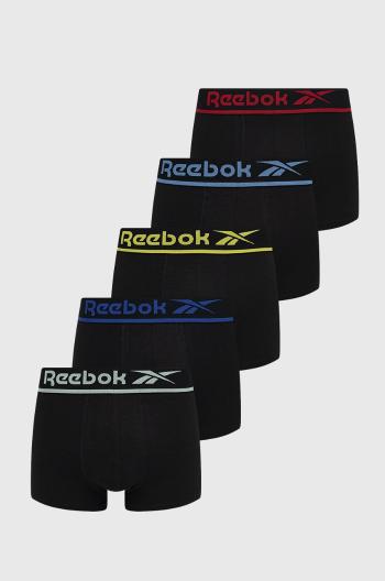 Boxerky Reebok ( 5-pak) pánské, černá barva