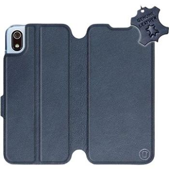 Flip pouzdro na mobil Xiaomi Redmi 7A - Modré - kožené -   Blue Leather (5903226939381)