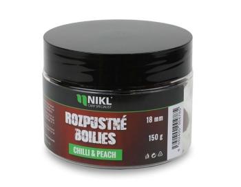 Nikl Rozpustné boilies Chilli & Peach 150g